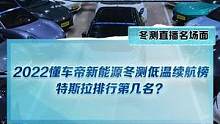 #新能源冬季大考成績(jī)出爐 #2022懂車帝新能源冬測(cè) 特斯拉排名公布 ，這個(gè)結(jié)果你意外嗎？