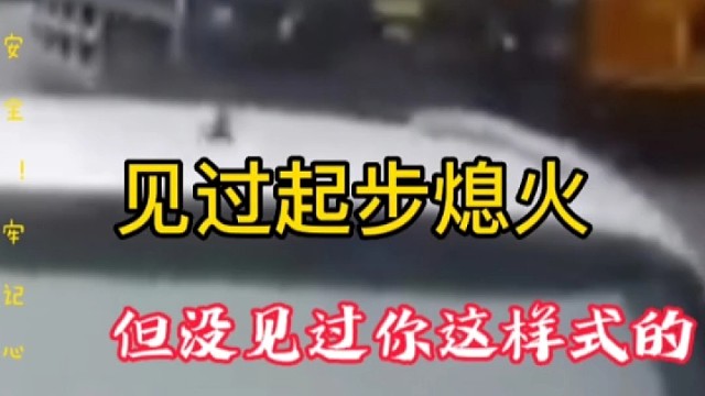 见过起步熄火，没见过你这样式的。