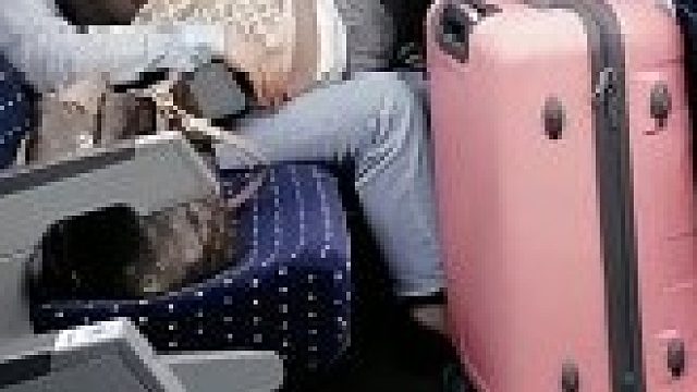 疲惫的母亲带着孩子坐火车，男子站起后的动作让人敬佩