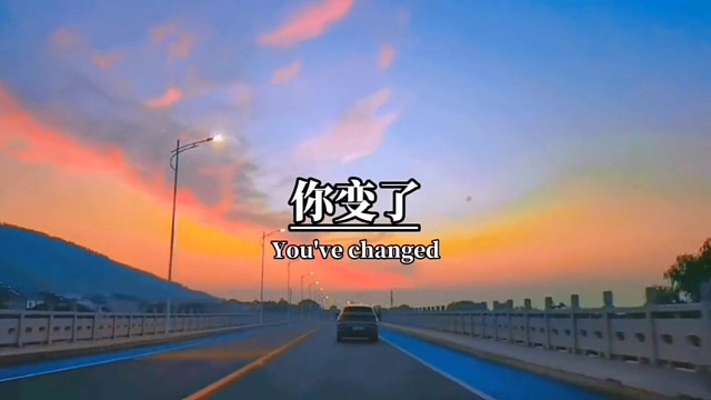 你变了，我看着你现在爱搭不理的样子，就突然想起了，我们刚认识的那会儿，你对我又温柔，又有耐心的时候…