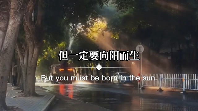 只有足够努力，才会足够幸运