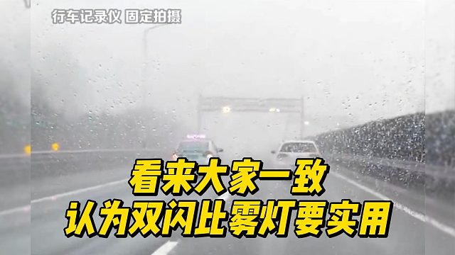 看来大家一致认为双闪比雾灯要实用