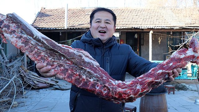 400元买了一根驴蝎子，做个五香驴蝎子，小火慢炖3小时，真香呀