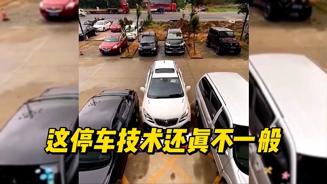 这停车技术还真不一般