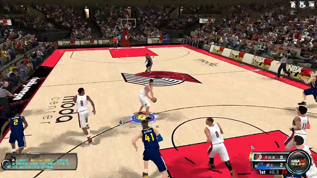 生涯模式助攻队友暴扣