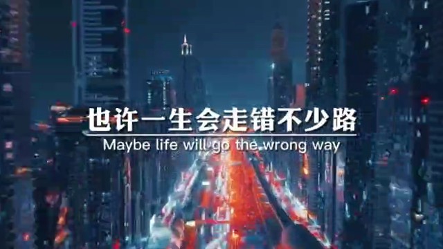 也许一生会走错不少路