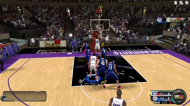 抢断击地助攻队友上篮