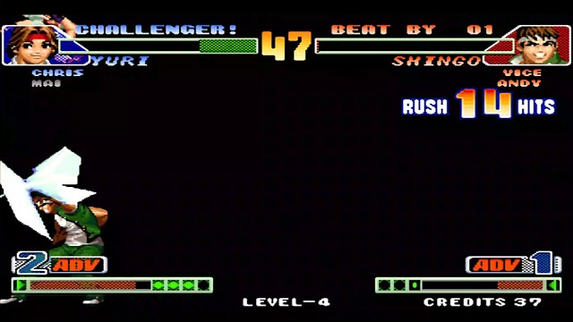 拳皇98C：真吾空血使出浑身解数4次大招翻盘