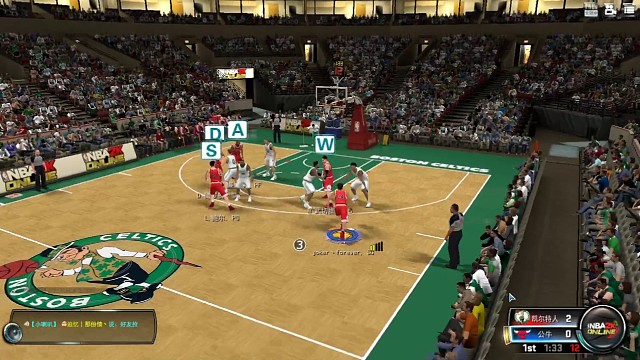 挡拆下顺击地传球暴扣