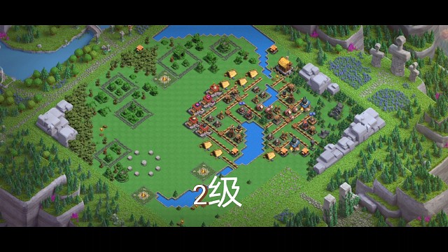 野蛮人兵营2级阵型，能守3次#部落冲突#部落冲突阵型#原创