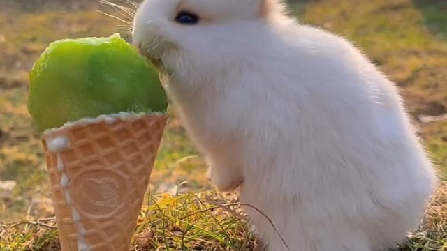 兔兔爱吃冰激凌