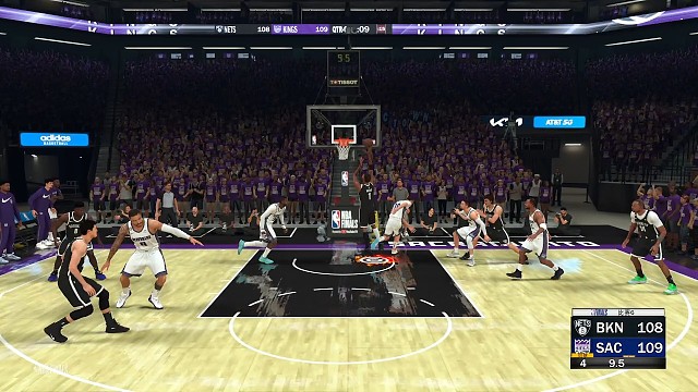 S19赛季总决赛G6篮网vs国王110-109