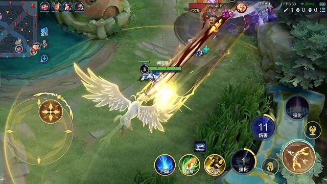 伽罗新皮肤试试手感，虽然但是，伽罗真的好脆(ΘдΘ；)...