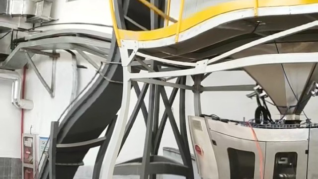 全自动包装机 码垛机械手生产线。#包装秤#全自动包装机#码垛机