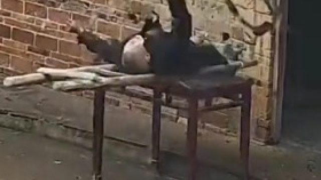 七旬老爷爷爬梯修复屋顶 不慎摔倒 半天不能动弹