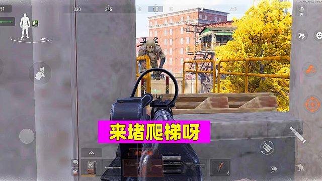 暗区突围：这个爬梯不错，可以堵好多人