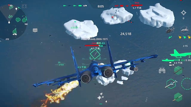 现代战舰二级最强001号航母，辅助队友极限拉扯最终胜利。