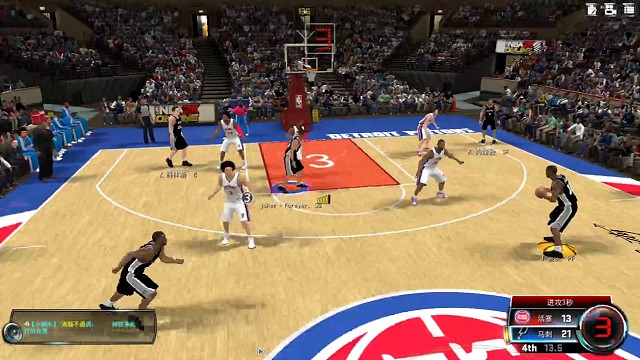 接球晃飞冲进去扣