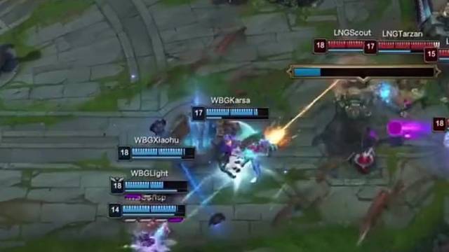 LNG双C发力，战胜WBG，继续领跑积分榜一