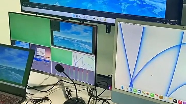 厂家直销4路导播切换台。4通道HDMI多机位切换高清视频采集推流录制导播台。