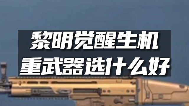 《黎明觉醒：生机》重武器选什么好？