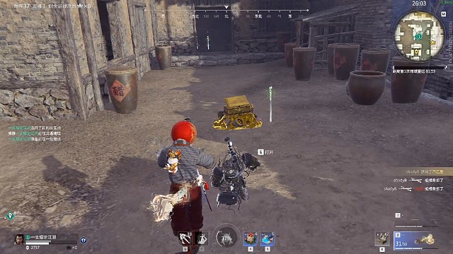 你很强，赤手空拳杀我一次，给你配上武器，杀你两次