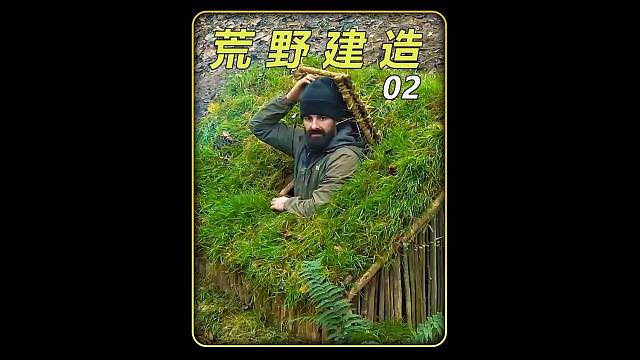 荒野建造：男人野外搭建庇护所，与野猪为伴，回归最原始的生活