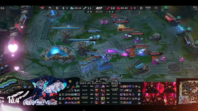 Ale凯南以进为退天雷进场拿下双杀
EDG一波拿下AL