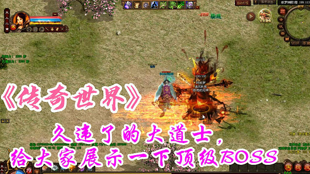 传奇世界：久违了的大道士，给大家展示一下顶级BOSS