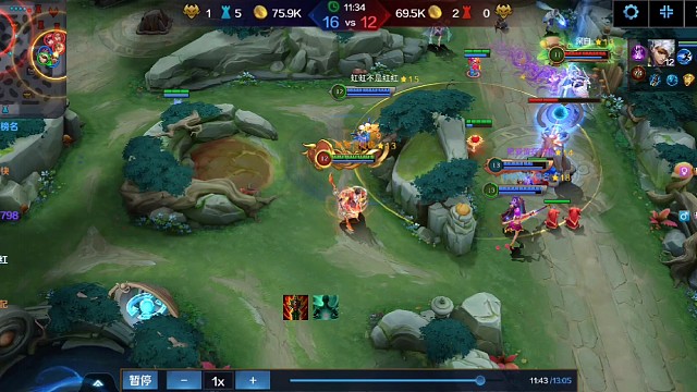 配合法师，嘲讽五个，团战0换4