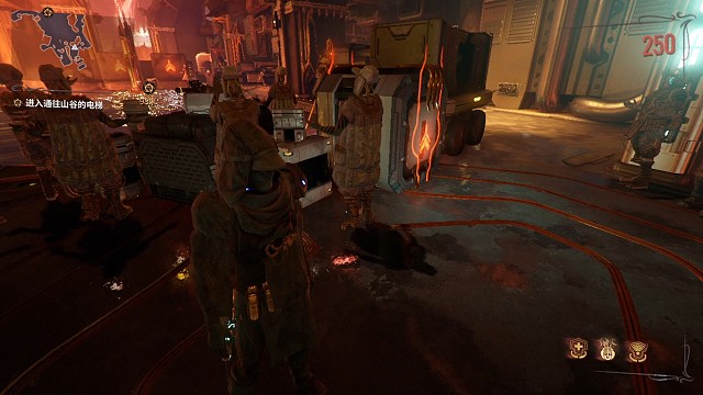 进入通往山谷的电梯