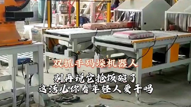 为什么很多企业选择用机器人代替人工？#码垛机#码垛机器人