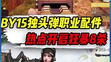 BY15独头弹职业配件，热点开启狂暴8连击杀