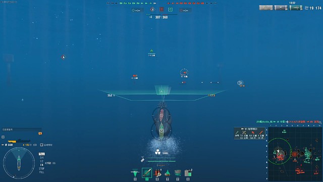 近距离狗斗潜艇vs驱逐舰