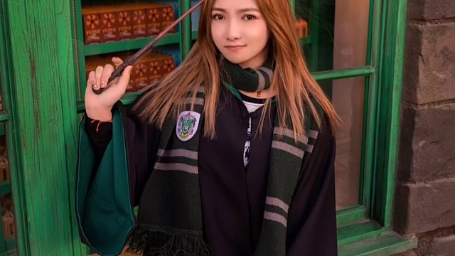 环球哈利波特魔法区，魔法袍穿搭