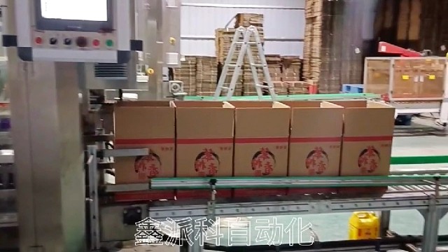 纸箱封箱码垛生产线#封箱机#码垛机#纸箱码垛