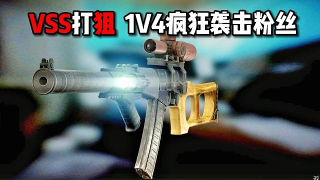 VSS打狙 1V4疯狂袭击粉丝 逃离塔科夫