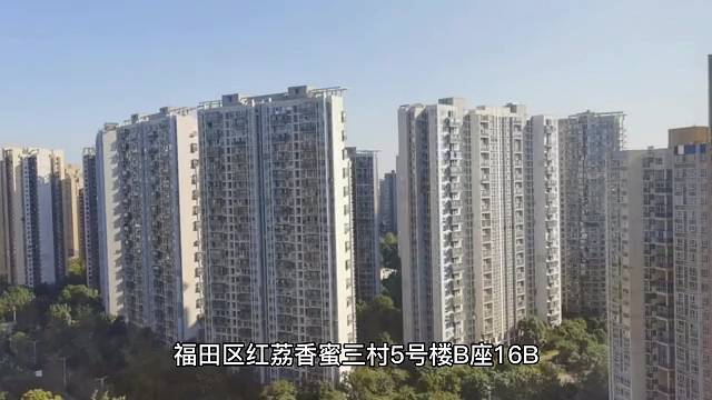 福田区红荔香蜜三村5号楼B座16B
面积：129.69平，三梯八户
起拍价:630万
保证金：63万