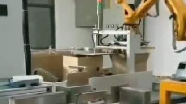 饮料箱体吸盘抓手码垛机50公斤埃斯顿码垛机器人