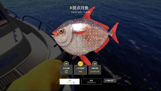 118公斤大月亮鱼7分钟入户舒服了^_^