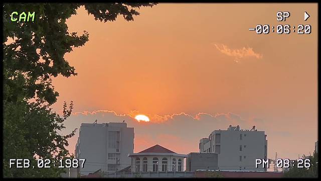 温柔的夕阳，温柔的我啊
