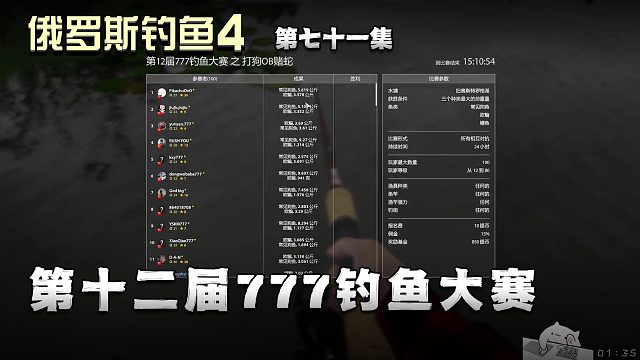 俄罗斯钓鱼4第七十一集：第十二届777钓鱼大赛