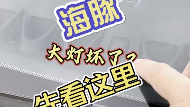 比亚迪海豚自动大灯坏了应该先检查这里