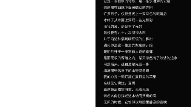 我该怎么向你描述呢