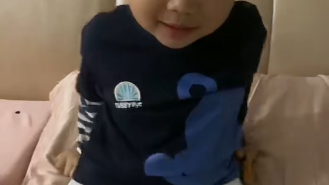 遗传到我的帅气了