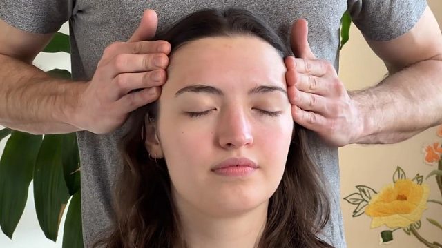 头部/面部按摩，白噪音放松