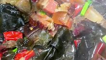 海带炖五花腊肉