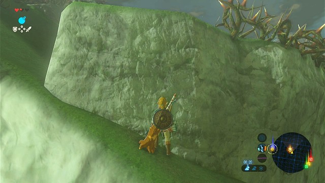 爬半天才上到去