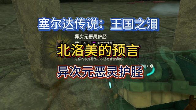 【三千游戏世界】塞尔达传说：王国之泪-北洛美的预言（获异次元恶灵护胫）