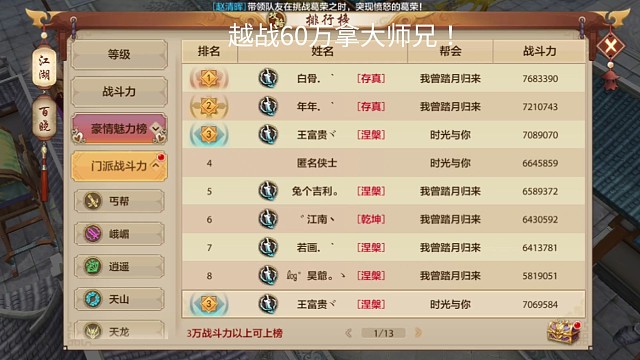 越战60万拿大师兄！